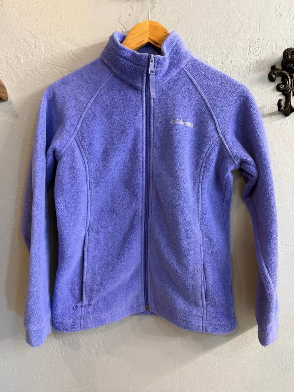 Columbia Girls' Purple Full-Zip Fleece Jacket